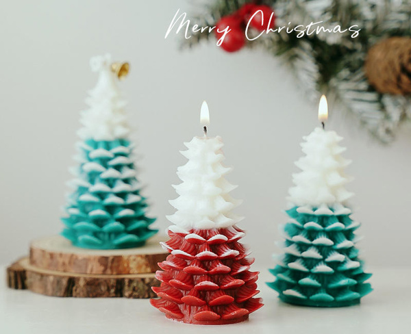 Soy Wax Christmas Tree Scented Candles